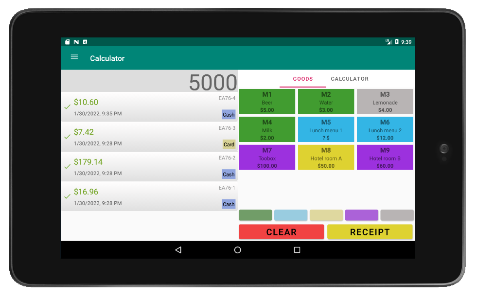 Elementary Pos A Simple Cash Register, Cash Register Tablet App