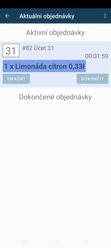 Aktuální objednávky