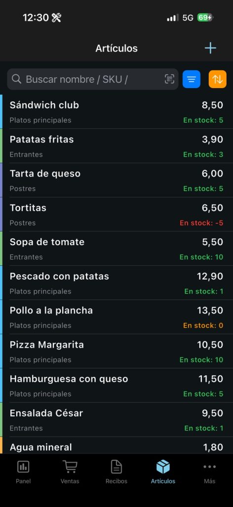 Elementary POS Office - Artículos