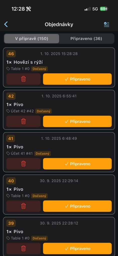 Elementary Office app - Objednávky